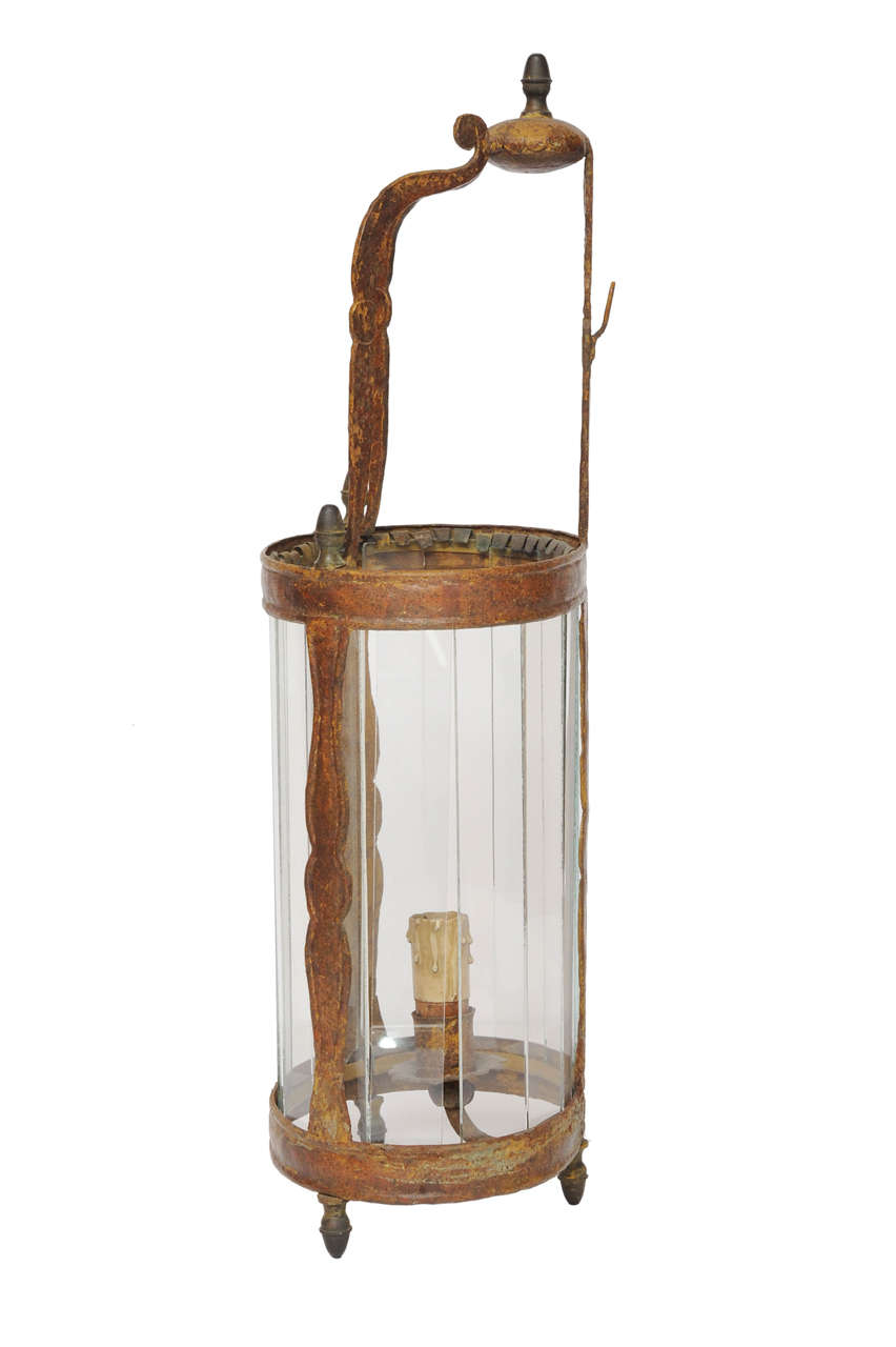19th century lacquered wall lantern.