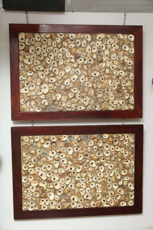 American Pair of Oyster Panels
