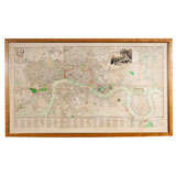 Framed  Map  Of  London  And Westminster In 1801
