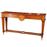 Mahogany   Server  Type  Console with Brass Overlay