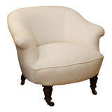 19th Century English Upholstered Arm Chair
