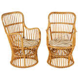 Pair Of Rare Albini Arm Chairs