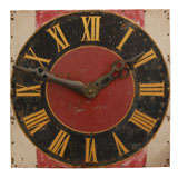 Antique French Painted Iron Clock Face, Circa 1860