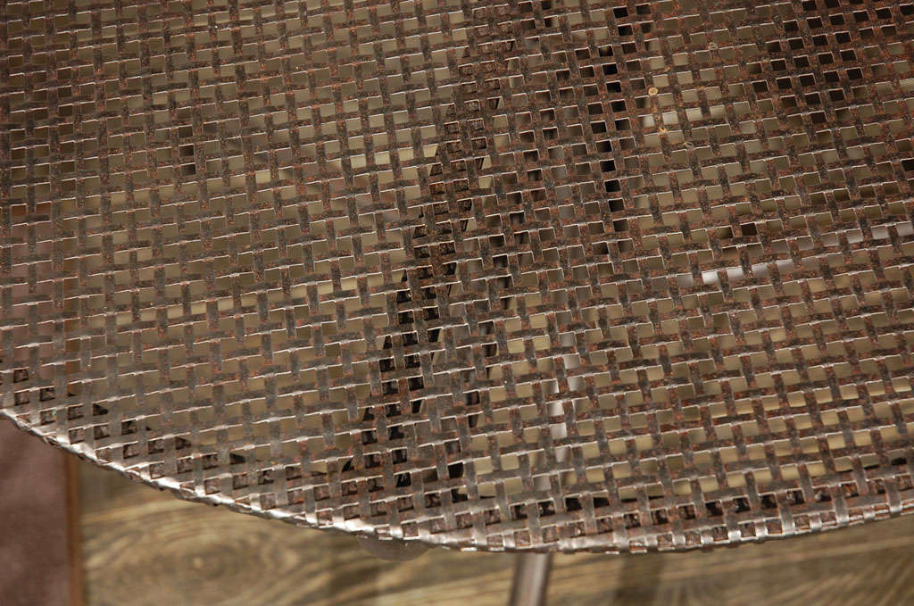 French Webbed Metal Table, Circa 1920 2