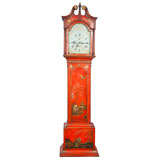 Chinoiserie tall case clock