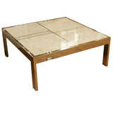 Marble & Steel Coffee Table