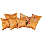 Gold Phulkari Pillows