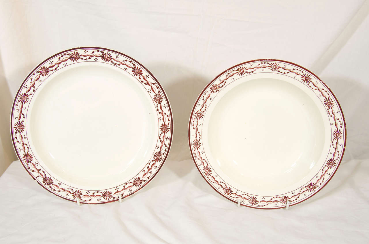 A Set of Dishes: Early 19th Century Sewell Creamware Pottery Dinner Service 3
