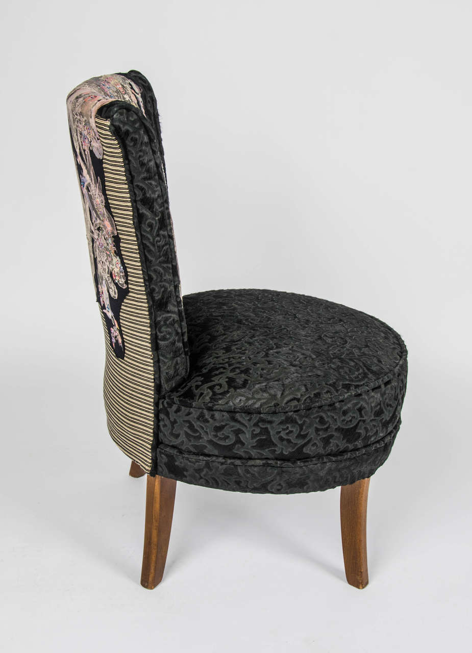 Other Unique Rock & Roll Style Small Black 'Boudoir' Chair 1946