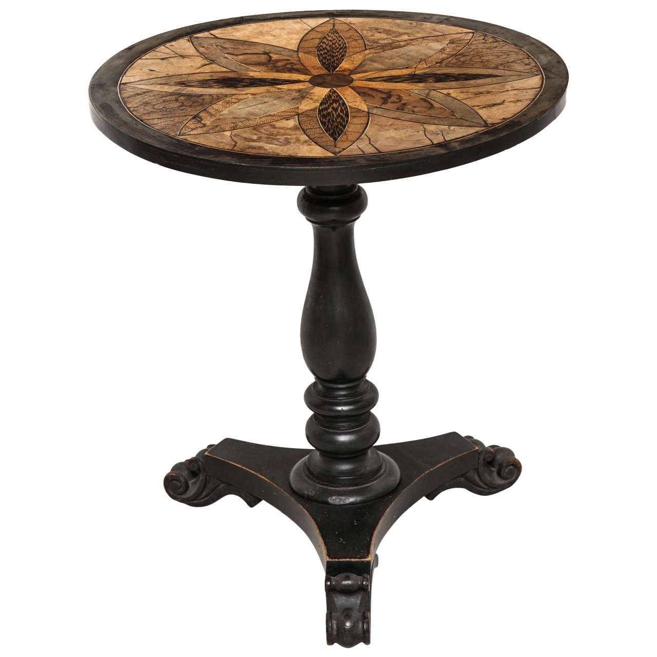 Anglo-Indian Specimen Wood inlaid Table