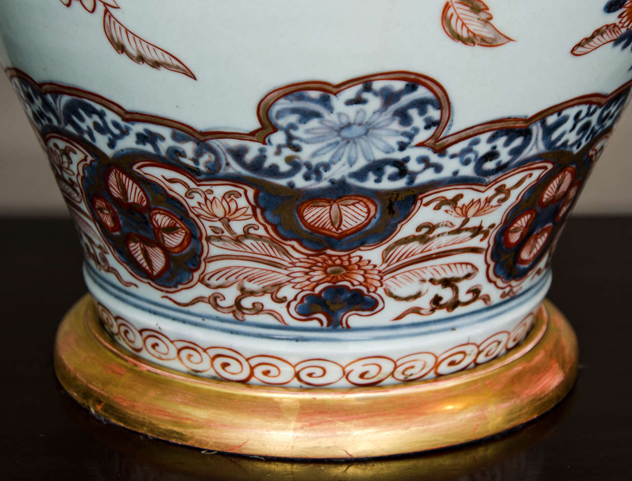 17th Century An early 18th Century Lamped Large Japanese Imari Baluster Vase