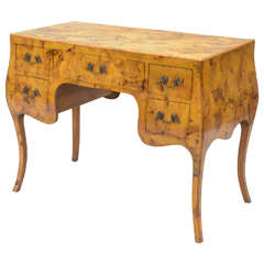 Northern Italian Patchwork Burl Desk