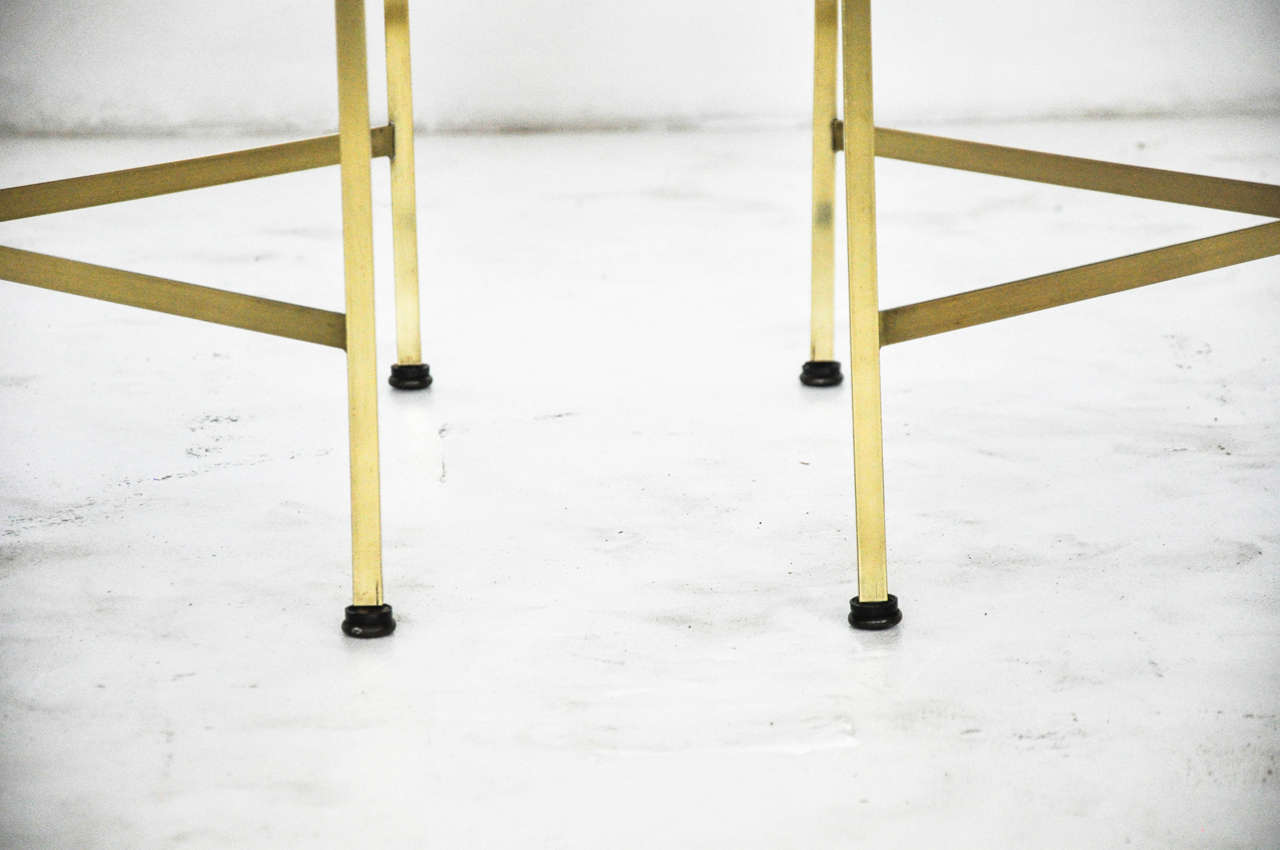 Paul McCobb Brass Stools for Calvin In Excellent Condition In Chicago, IL
