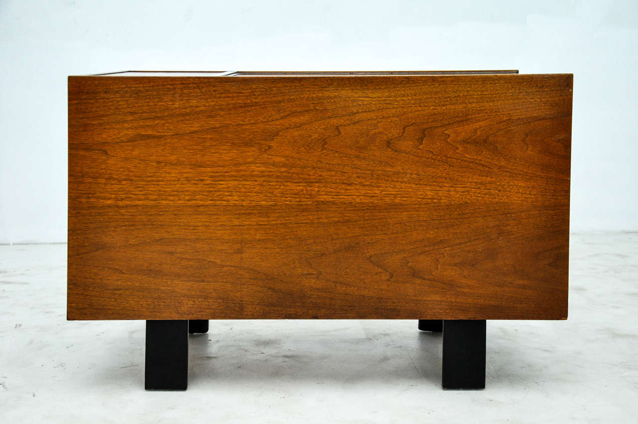 Walnut George Nelson Side Table for Herman Miller, circa 1950s