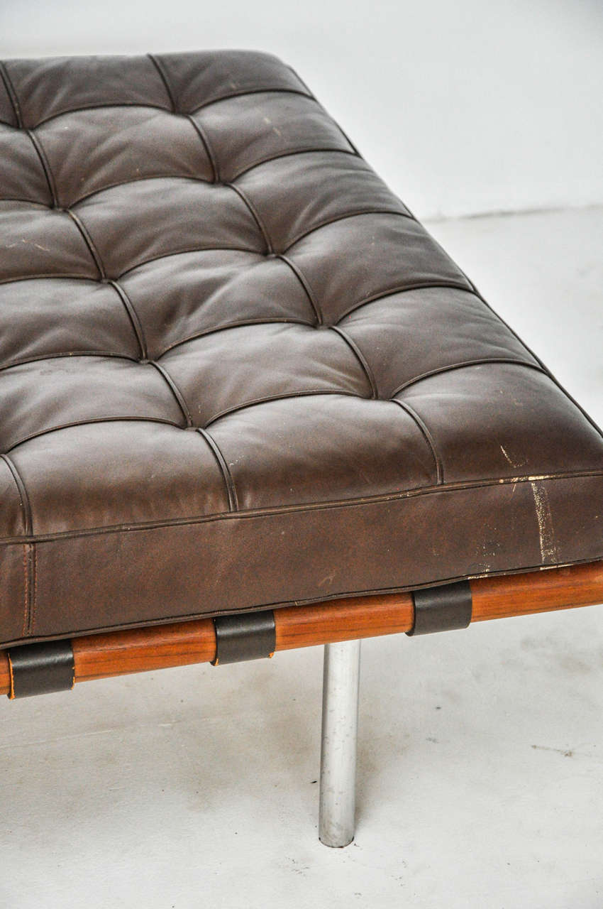 Mid-Century Modern Barcelona Daybed Mies van der Rohe for Knoll, circa 1970s