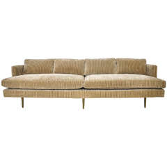 Dunbar 4907 Sofa on Brass Legs by Edward Wormley