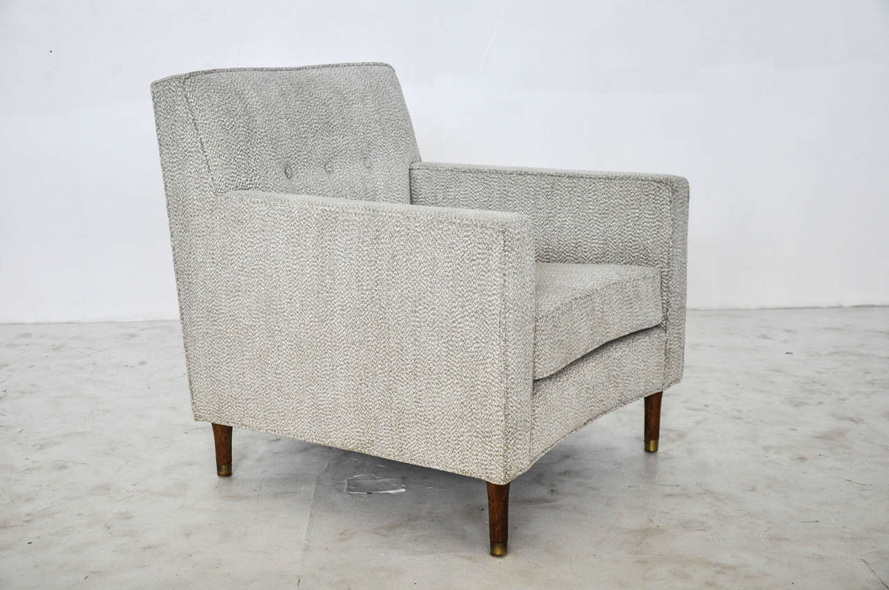 Mid-Century Modern Dunbar Curve-Front Lounge Chair by Edward Wormey