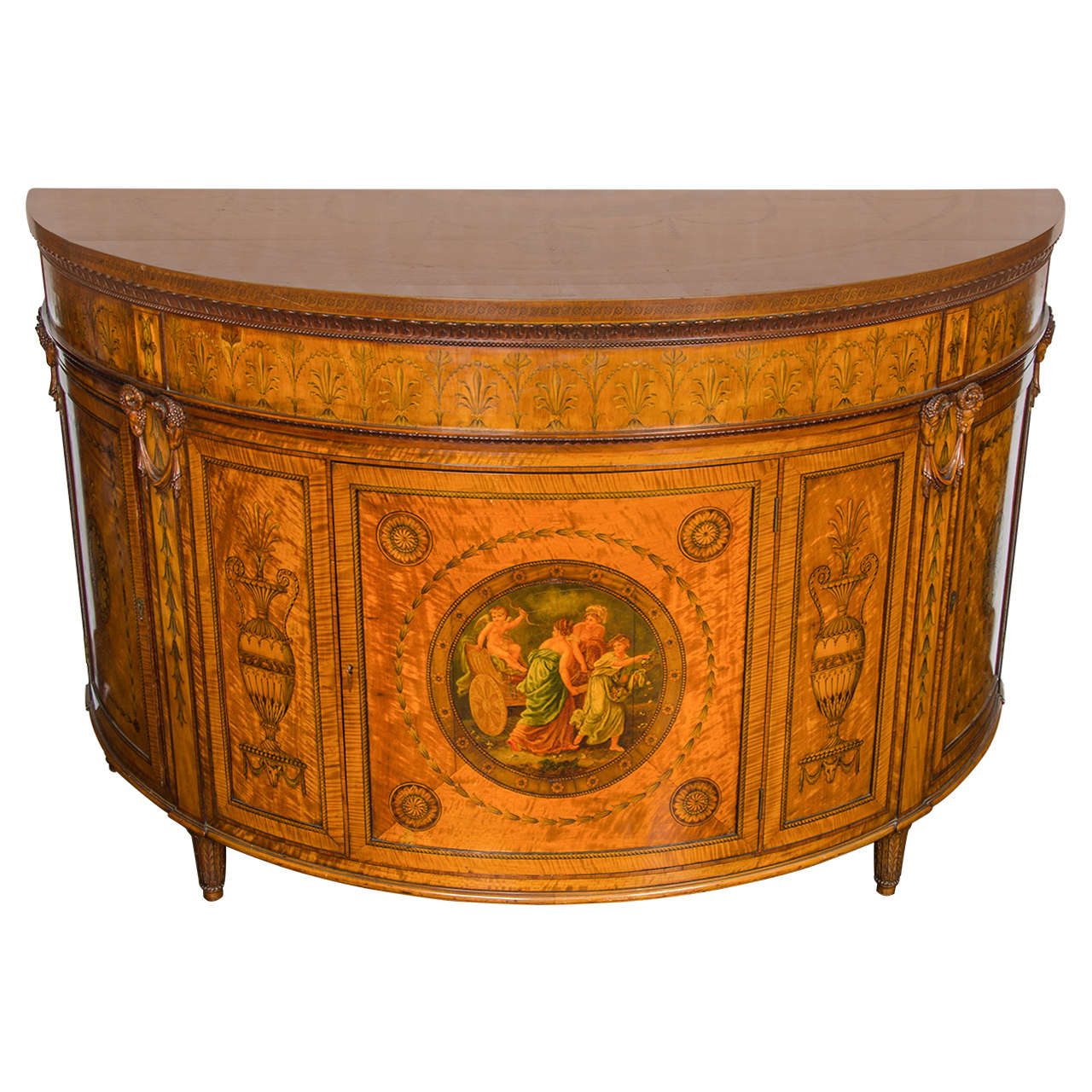 Classical Antique 19th Century Side Cabinet For Sale