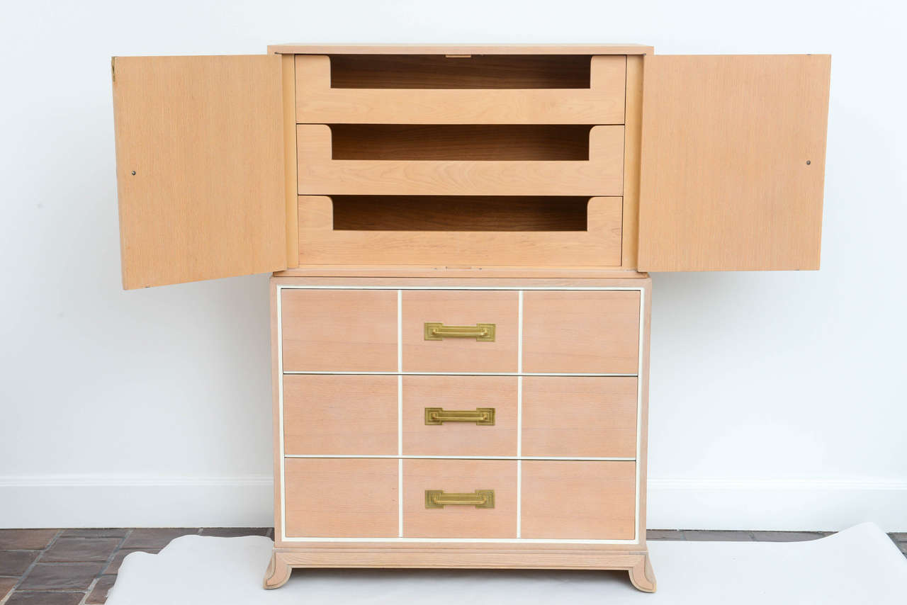 Late 20th Century Two-Piece Hutch by Tommi Parzinger For Sale
