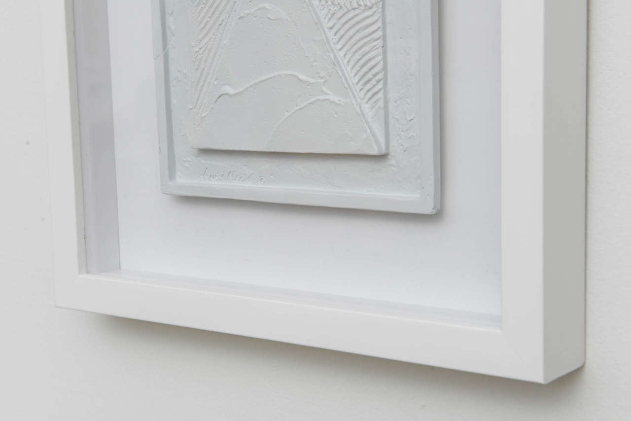 Framed Plaster Wall Relief by Andy Mack For Sale 3