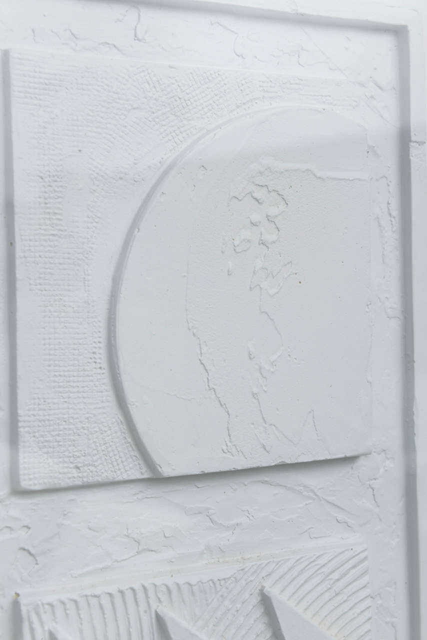 American Framed Plaster Wall Relief by Andy Mack For Sale