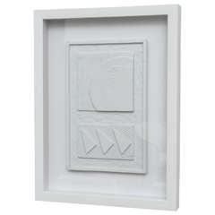 Framed Plaster Wall Relief by Andy Mack