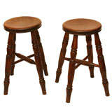 19th Century Three-Legged Mahogany Stool 19th Century Three-Legged Mahogany Stool