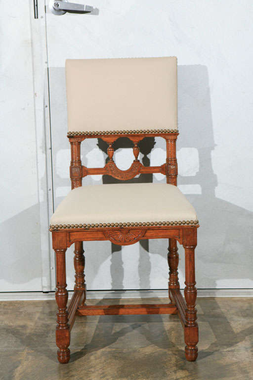 This set of twelve chairs are considered French, circa 1880's and are will be well received in any number of settings where a larger set of chairs are needed. Jefferson West antiques offer a variety of antique chairs, furniture, mirrors, lighting,