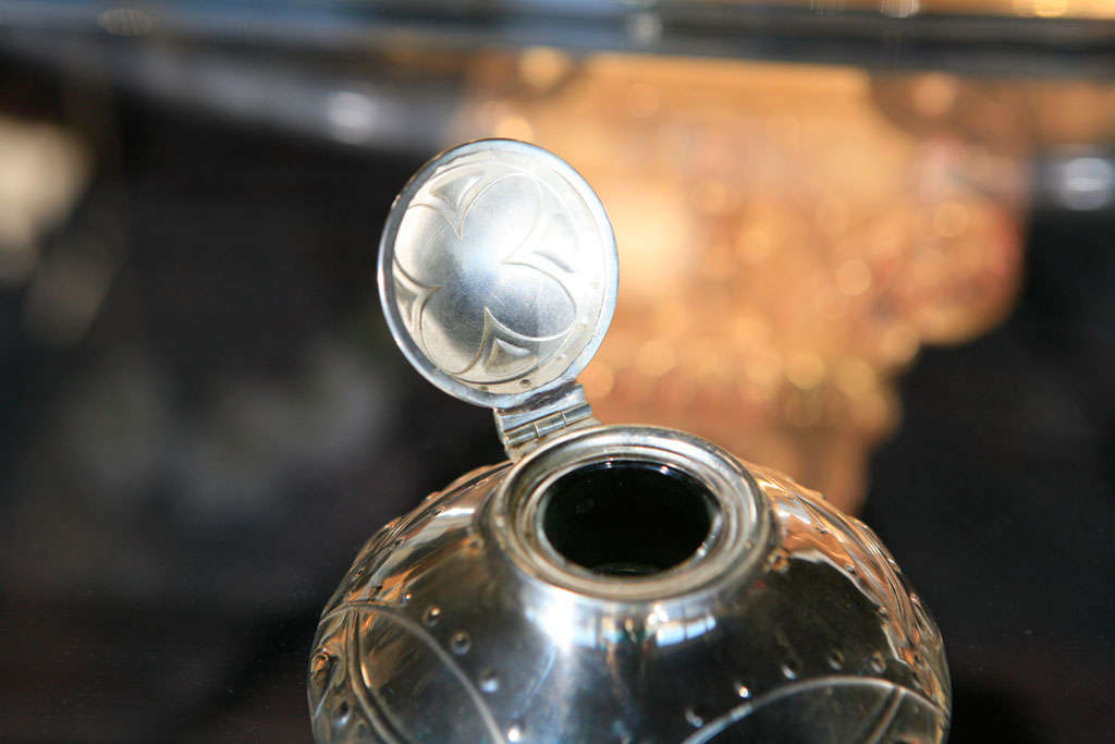 20th Century Secessionist WMF Silverplated Inkwell For Sale