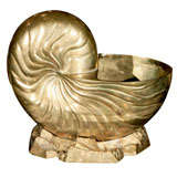 Gigantic Solid Brass Nautilus Planter