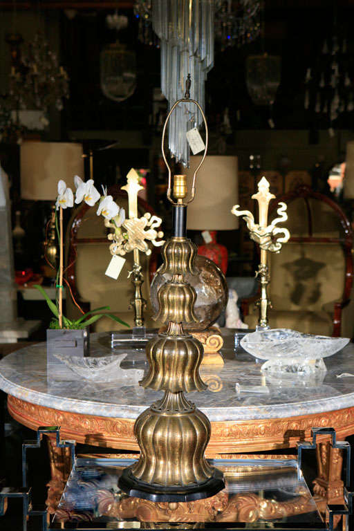 Stylish Vintage Brass Lamp