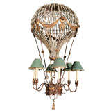 Vintage 66 Inch High Beaded Balloon Chandelier