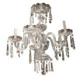 Vintage Italian Crystal and Glass Chandelier