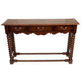 Oak Barley Twist 3-Drawer Sofa Table, England