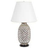 Retro Mercury Glass Pineapple Motif Lamp, Mid 20th Century