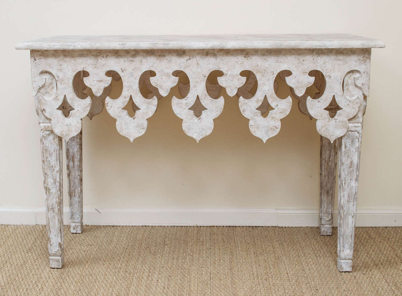 Painted Console Table In Good Condition For Sale In San Francisco, CA