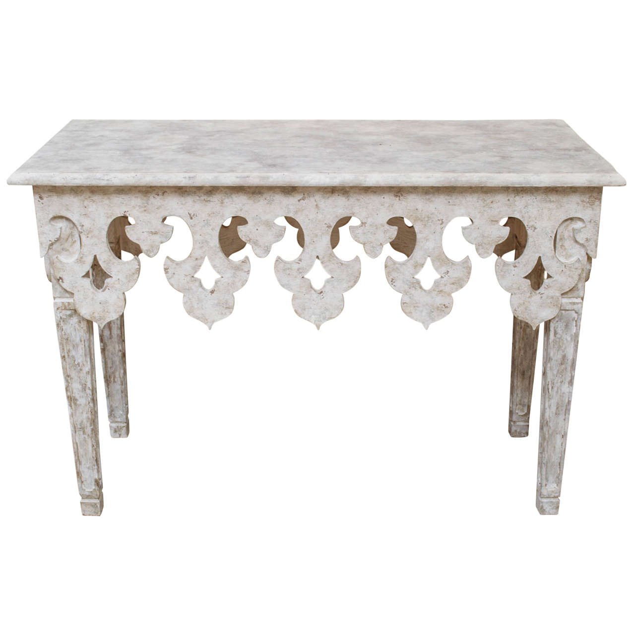 Painted Console Table For Sale