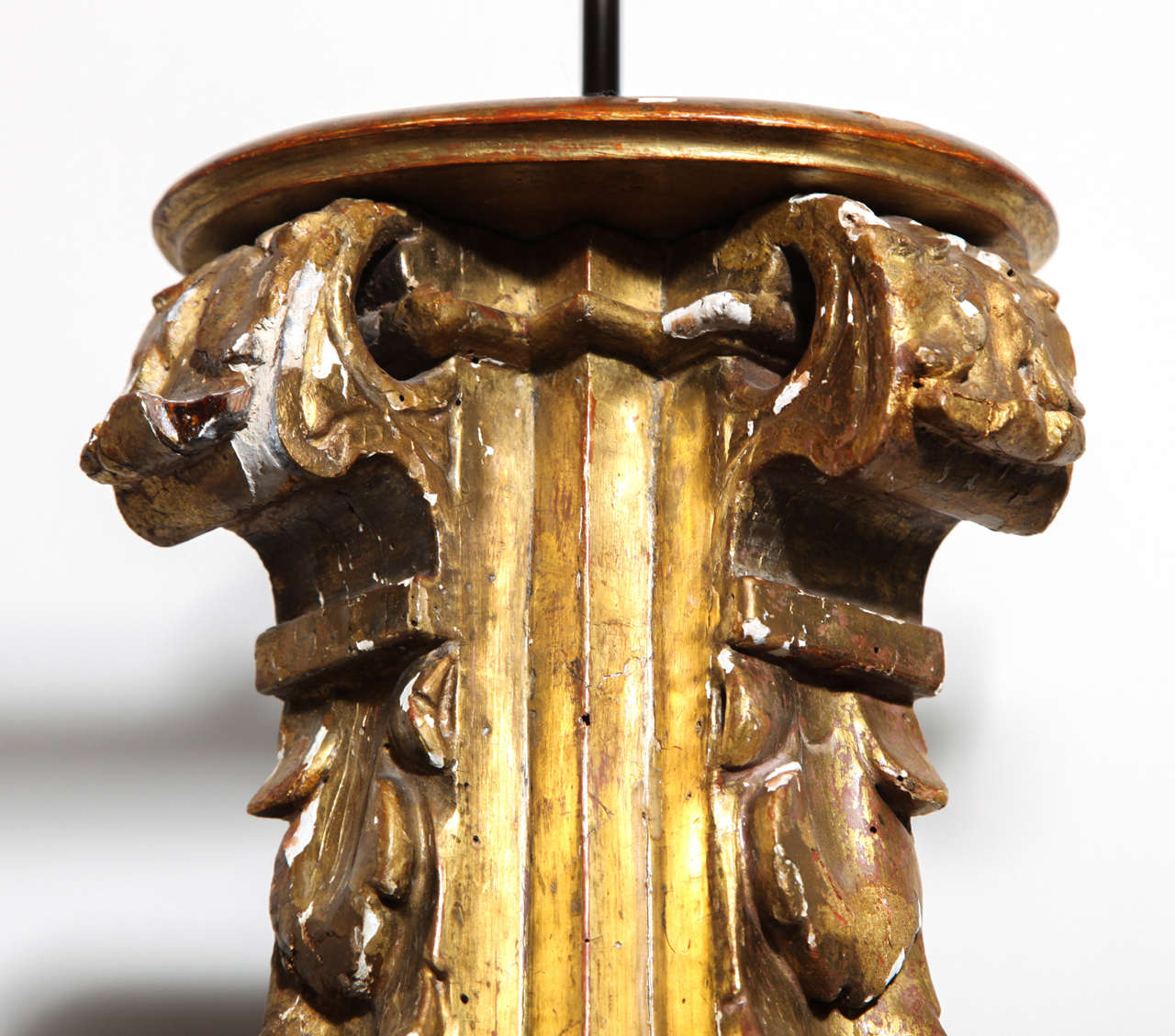 Contemporary Pair of Architectural Detail Lamps For Sale