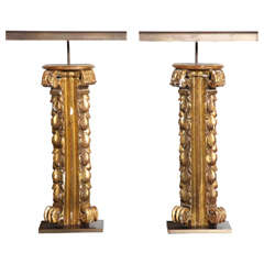Pair of Architectural Detail Lamps