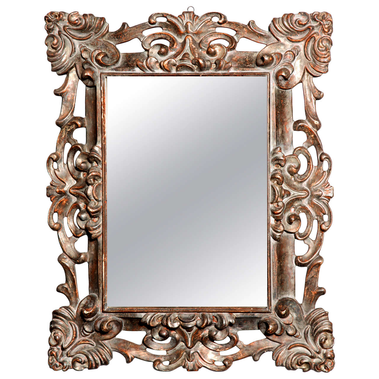 Italian Baroque Style Mirror For Sale