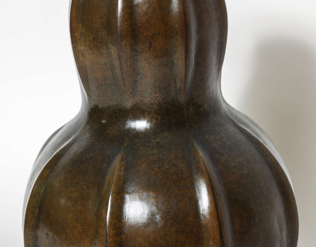 20th Century Liberato Zola French Art Deco Copper Dinanderie Vase For Sale