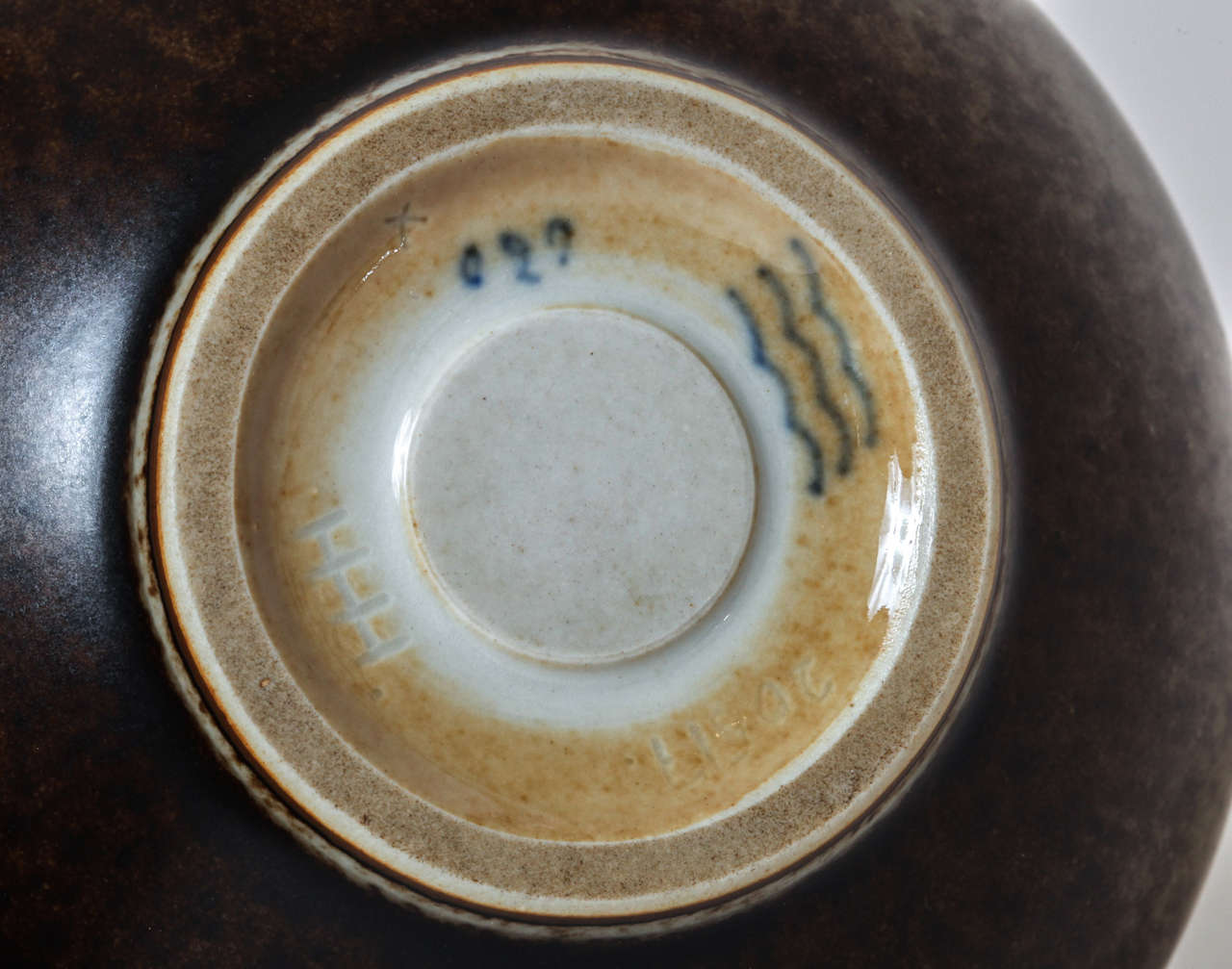 Hans Henrik Hansen for Royal Copenhagen Ceramic Pot and Silver Cover For Sale 1