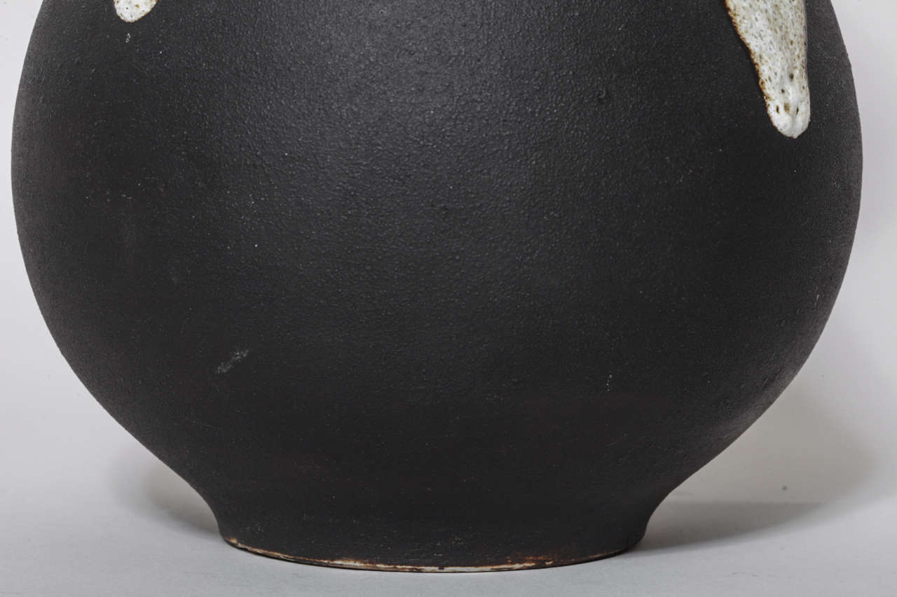 Fernand Rumebe French Art Deco Stoneware Vase For Sale 2