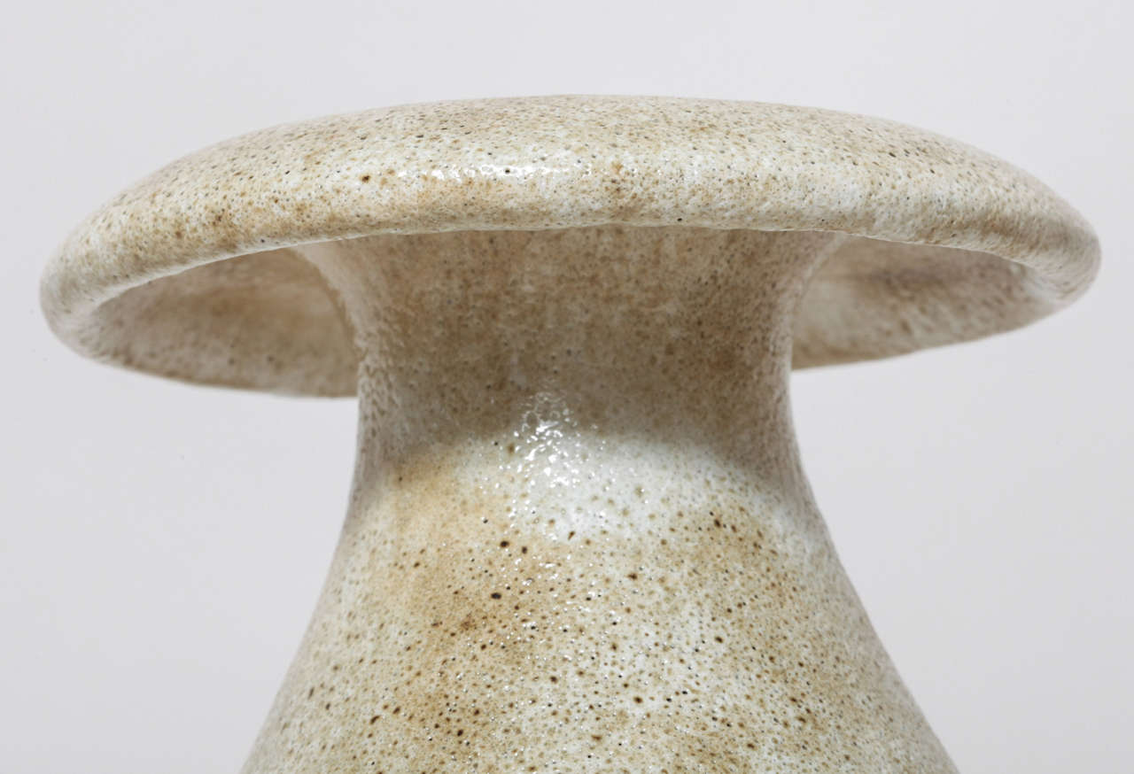 Fernand Rumebe French Art Deco Stoneware Vase im Angebot 1