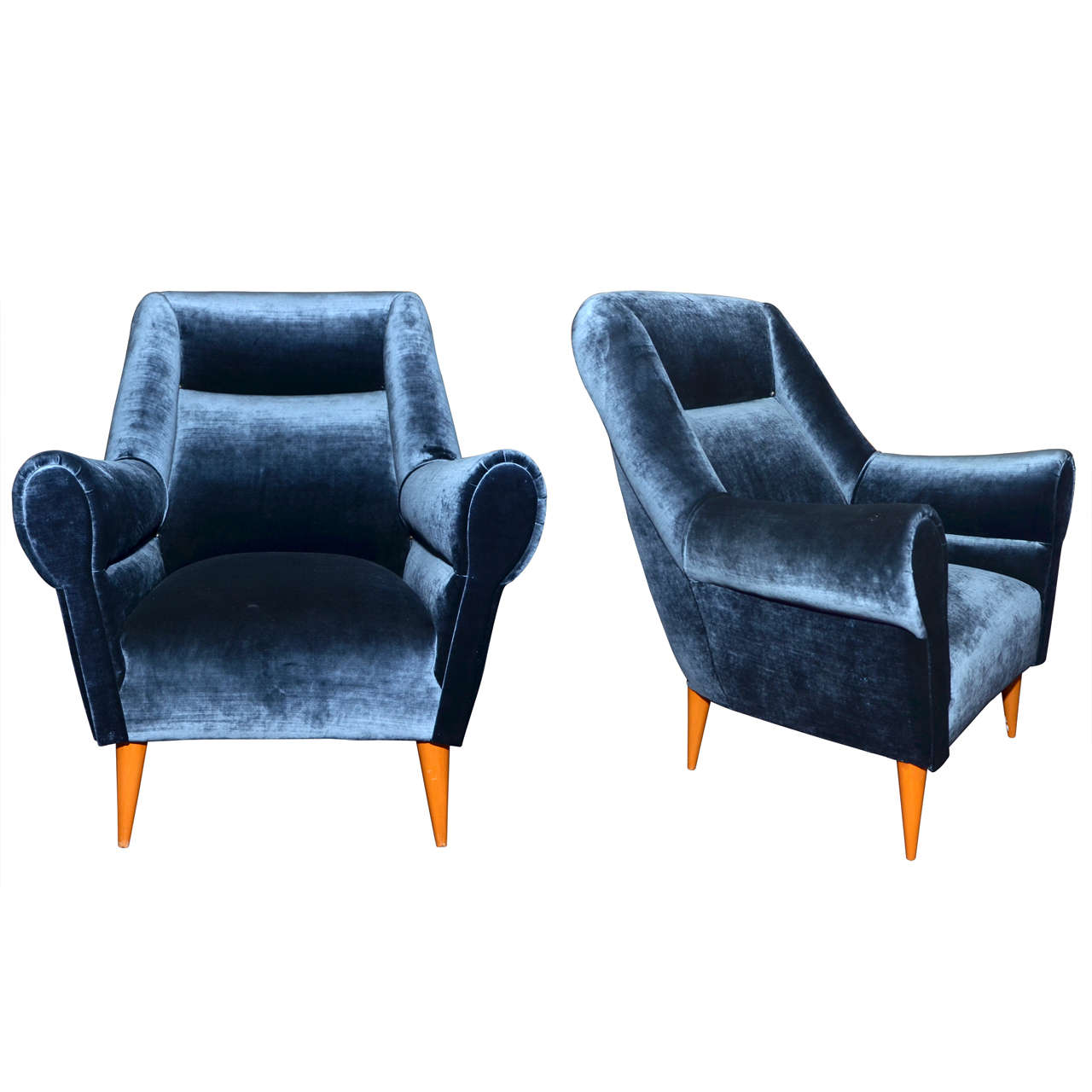 Two 1950s Italian Armchairs For Sale