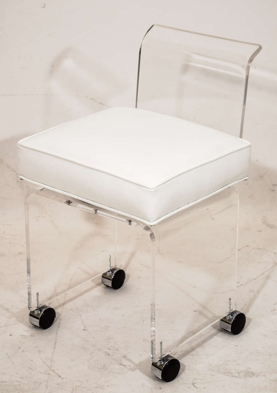 Lucite Vanity Chair at 1stdibs