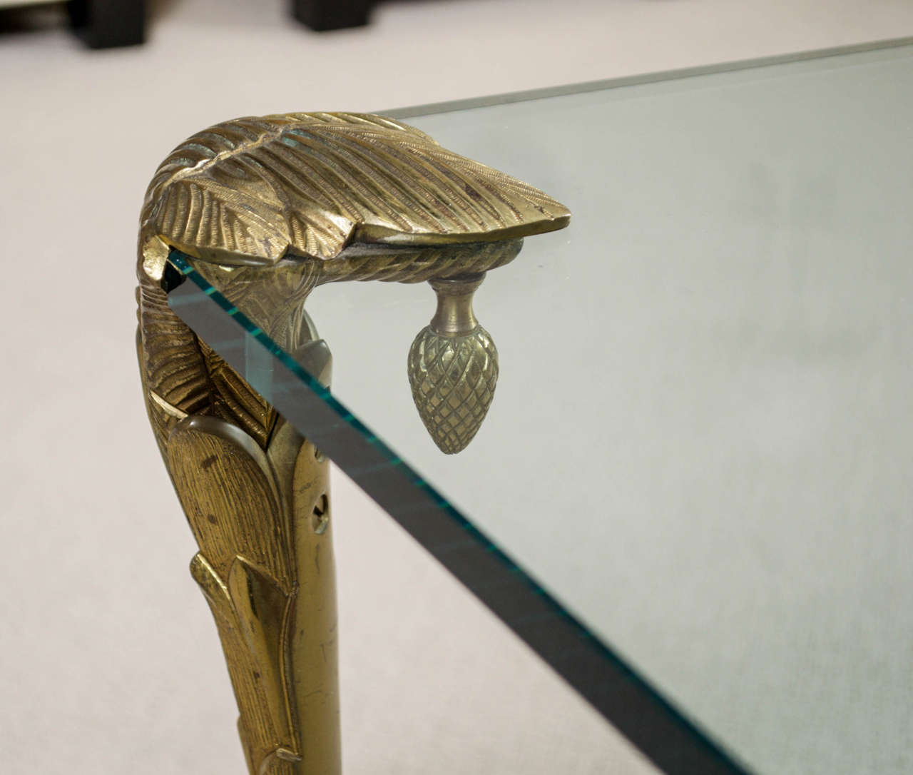 Maison CHARLES - Bronze And Glass-top Cocktail Table 2