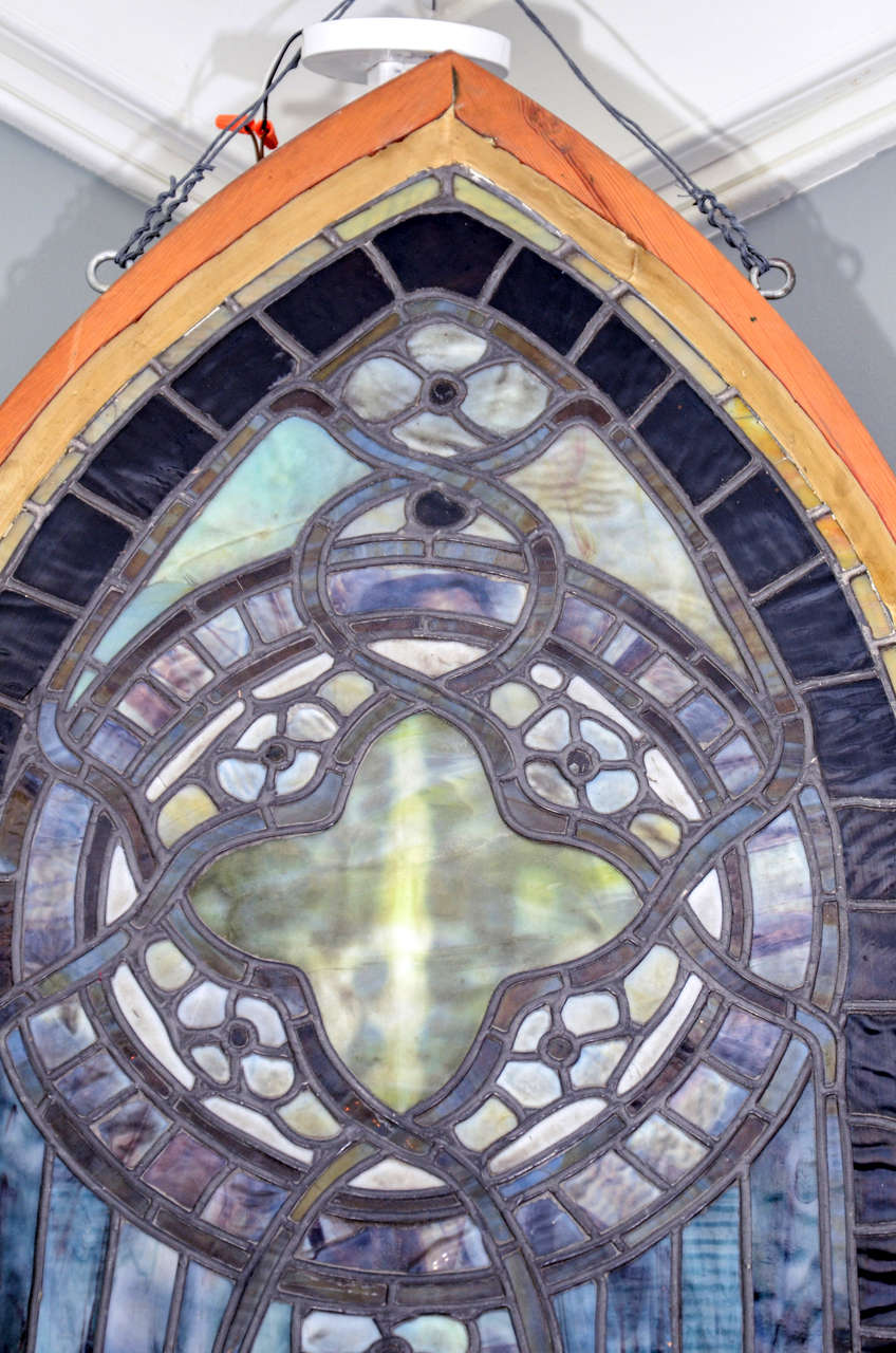 Original Tiffany Stained Glass Gothic Arched Window For Sale at 1stDibs tiffany stained glass