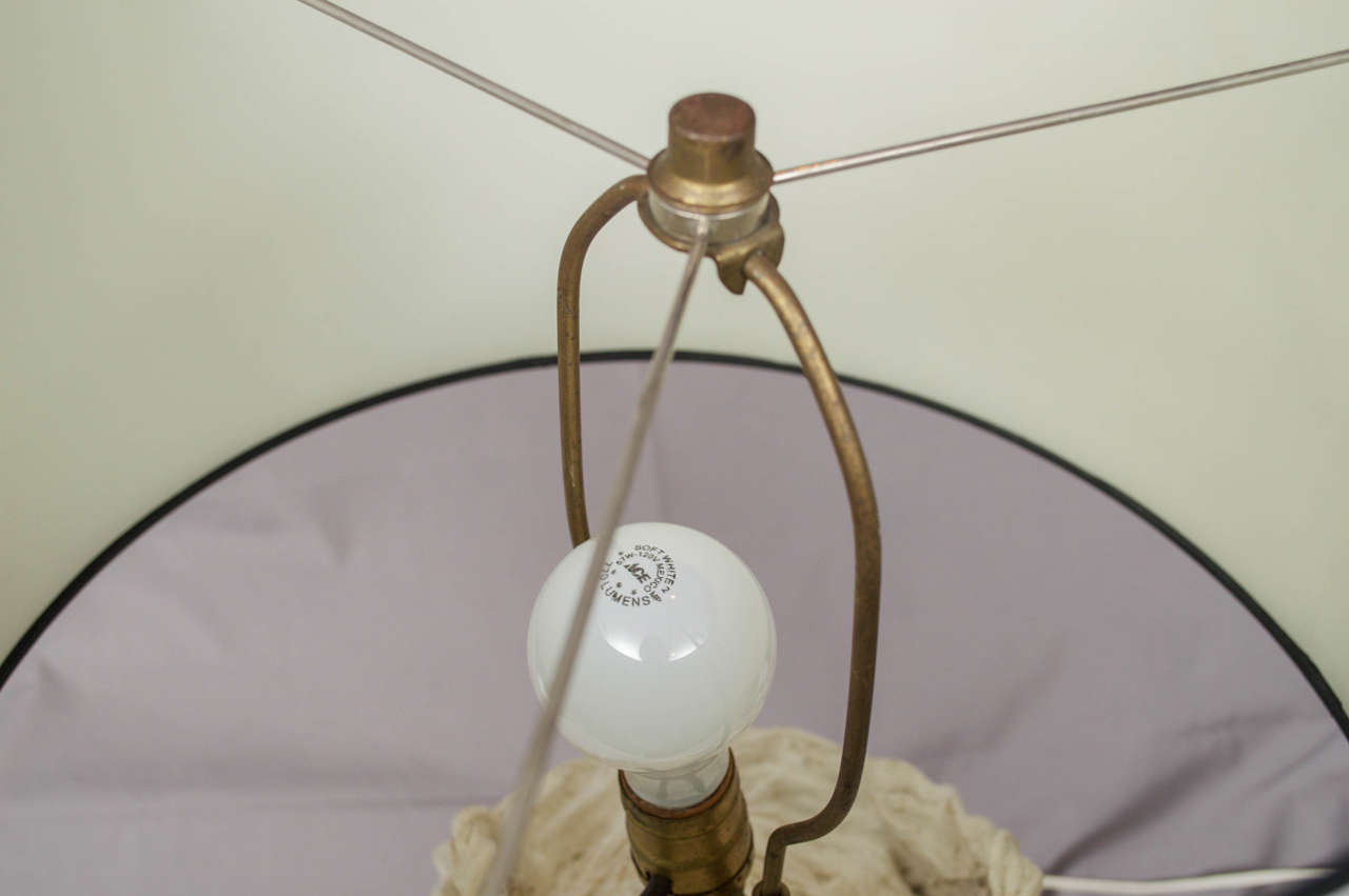 Late 20th Century John Dickinson Plaster Wine Jug Basket Lamp 