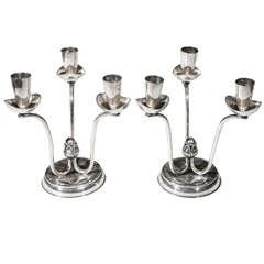 Pair Dragsted Candle Holders